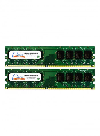 2-Piece UDIMM DDR2 RAM For Lenovo ThinkCentre M55P 8796-I48 4GB Multicolour