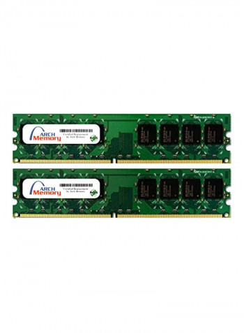2-Piece UDIMM DDR2 RAM For Lenovo ThinkCentre M55P 8802-6JY 2GB Multicolour