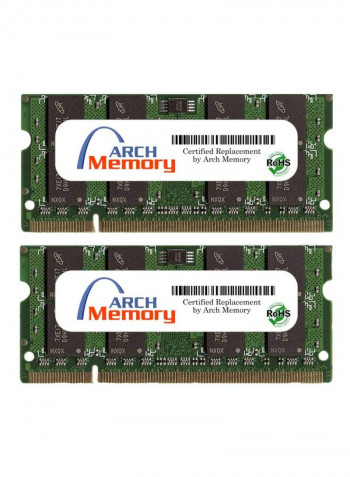2-Piece SODIMM DDR2 RAM For Asus EeeBox EB1012P 2GB