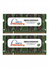 2-Piece So-dimm DDR2 RAM For HP Pavilion Entertainment DV6-1210EW 2GB Multicolour
