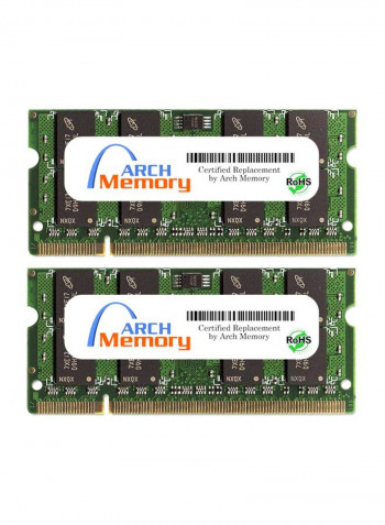 2-Piece So-Dimm DDR2 RAM For ASUS G70SG 2GB Multicolour
