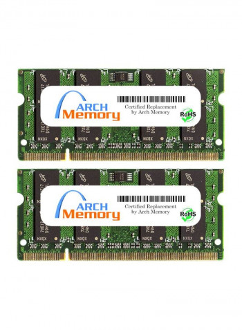 2-Piece SODIMM DDR2 RAM For Asus X50SR-AP287C 2GB Multicolour