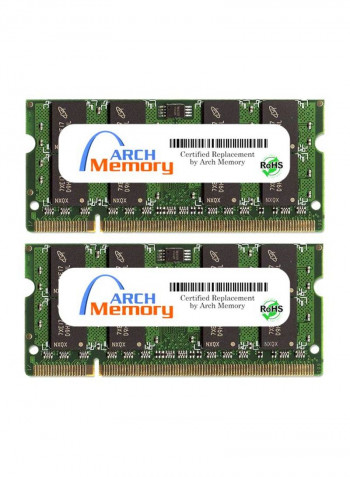 2-Piece DDR2 SODIMM RAM For ASUS K50IP-SX056D 4GB Multicolour