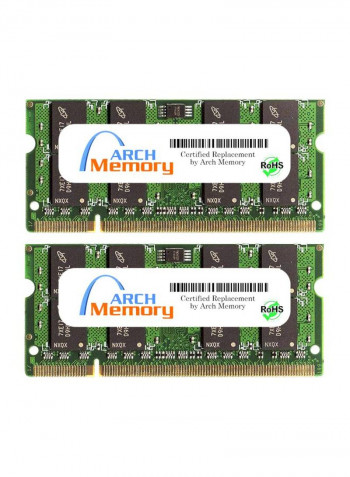 2-Piece So-Dimm DDR2 RAM For Asus M51E-C2 2GB Multicolour