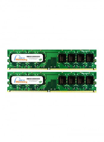 2-Piece UDIMM DDR2 RAM For Lenovo ThinkCentre M52 8212-11U 2GB Multicolour