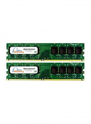 2-Piece DDR2 UDIMM RAM For Lenovo ThinkCentre M52 8212-1DU 4GB Multicolour