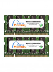 2-Piece So-Dimm DDR2 RAM For Dell Vostro 1015 2GB Multicolour