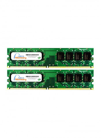 2-Piece UDIMM DDR2 RAM For Asus T3-P5945GCX 2GB Multicolour