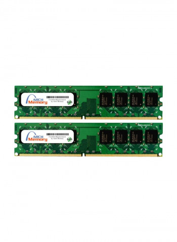 2-Piece UDIMM DDR2 RAM For HP Pavilion P6030nl 2GB Green