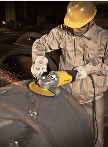 Corded Power Tool Large Angle Grinder 2000W Yellow/Black/Silver 230millimeter