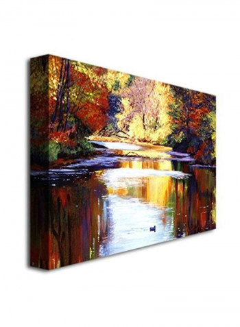 Red Splash Framed Wall Art Grey/Red 11 x 14inch