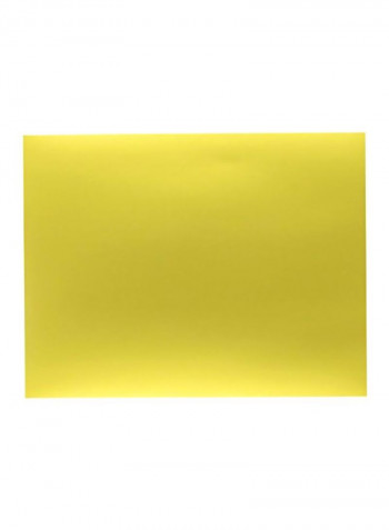 15-Piece Metallic Cardstock Yellow
