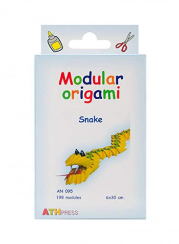 Modular Origami Snake Set Yellow/Green