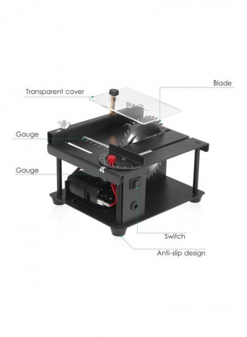 110-240V Multi-Functional Household Table Saw Black