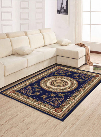 Floral Printed Anti-Skid Living Room Floor Mat Multicolour 80 x 120centimeter