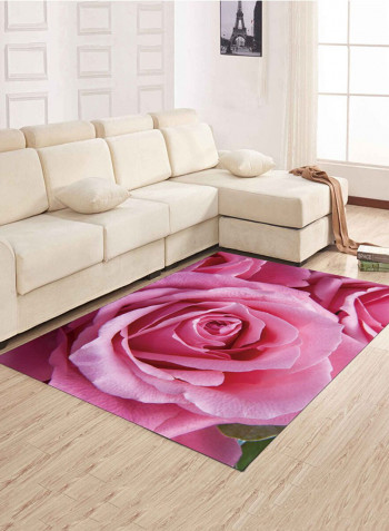 Modern Design Living Room Mat Pink 80 x 120centimeter