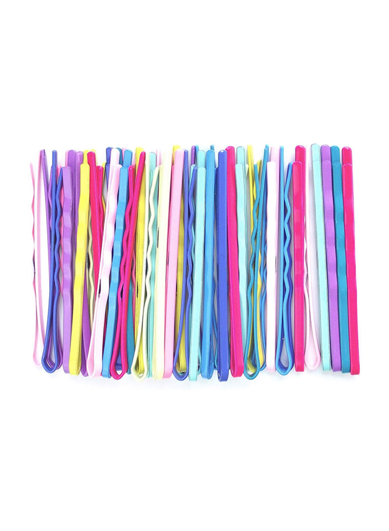100 Piece Hair Bobby Pin Pink/Yellow/Blue 2inch