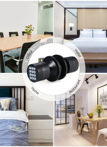 Smart Digital Door Lock With Bluetooth Function Black 22.20 x 9.50 x 14cm