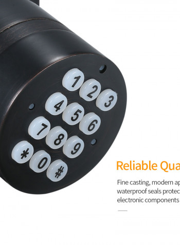 Smart Digital Door Lock With Bluetooth Function Black 22.20 x 9.50 x 14cm