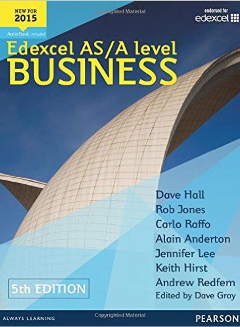 Edexcel AS/A level Business - Paperback English by Dave Hall - 27/08/2015