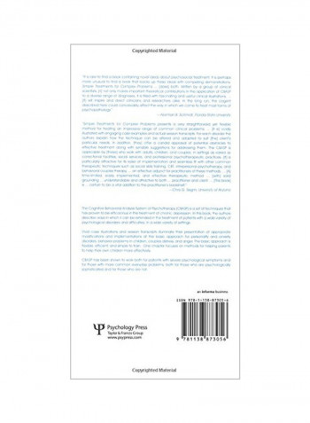 Simple Treatments For Complex Problems Paperback