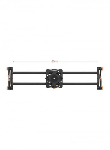 Track Dolly Slider Rail Stabilization System 67x17x4cm Black