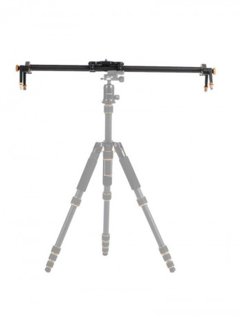 Track Dolly Slider Rail Stabilization System 67x17x4cm Black