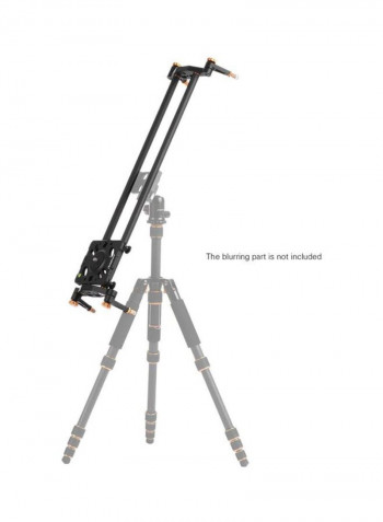 Track Dolly Slider Rail Stabilization System 67x17x4cm Black
