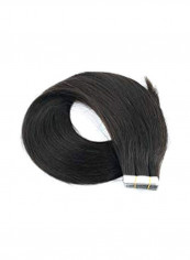 Pack Of 20 Straight Hair Extension Set 1B Black 16inch