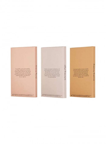 Pack Of 3 The Weekender Face, Eye And Cheek Palette Flirty Friday/Saturday Style/Sunday Funday