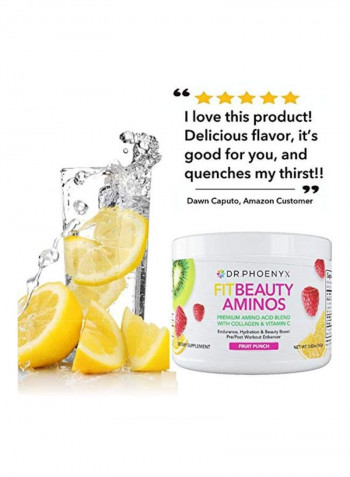 FitBeauty Aminos Drink Mix - Fruit Punch Flavored