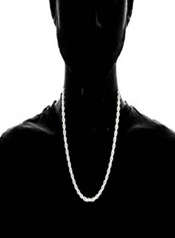 Sterling Silver  Diamond Cut Rope Chain Necklace