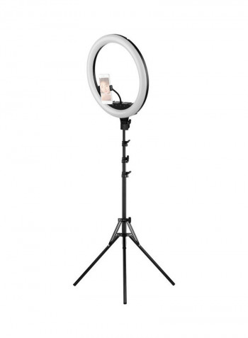 LED Ring Light With Tripod Stand 18inch Multicolour