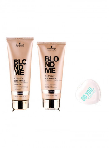 Blondme Keratin Restore Bonding Shampoo With Conditioner Set 8.4ounce