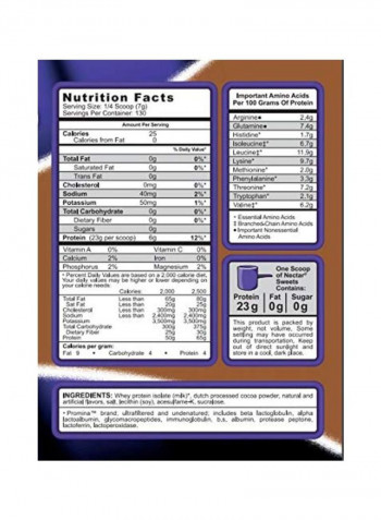 Nectar Whey Protein Isolate Dietary Supplement