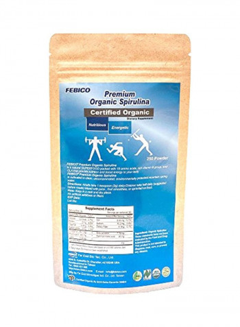 Pure Organic Spirulina Dietary Supplement