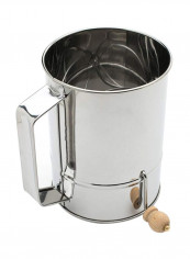 Stainless Steel Flour Sifter Silver 6.1 x 4.4 x 5inch