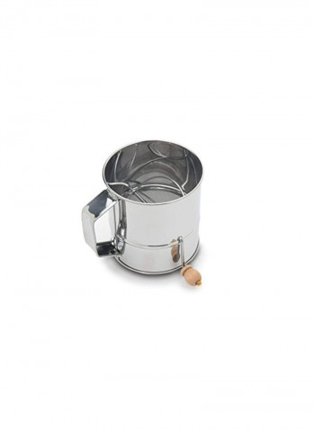 Stainless Steel Flour Sifter Silver 6.1 x 4.4 x 5inch