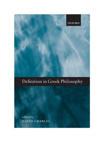 Definition in Greek Philosophy Paperback