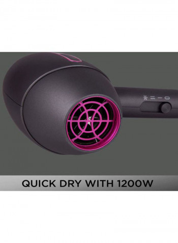 X-Style 1200 Hair Dryer رمادي / بنفسجي