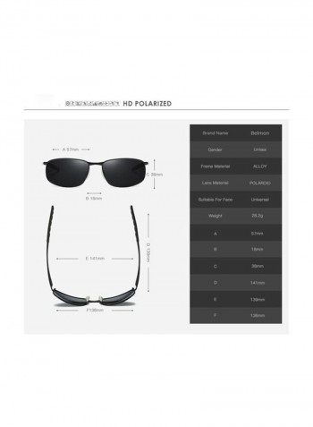Men's UV Protected Sunglasses - Lens Size: 57 mm