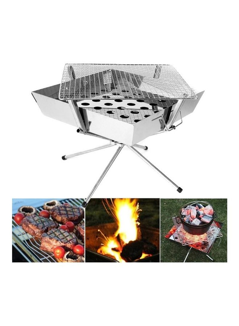Outdoor BBQ Camping Folding Barbecue Stove 43x15x43cm