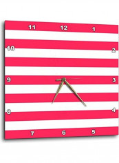 Stripes Candy Cane Style Wall Clock Red/White 13x13inch