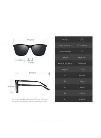 UV Protected Wayfarer Sunglasses - Lens Size: 56 mm