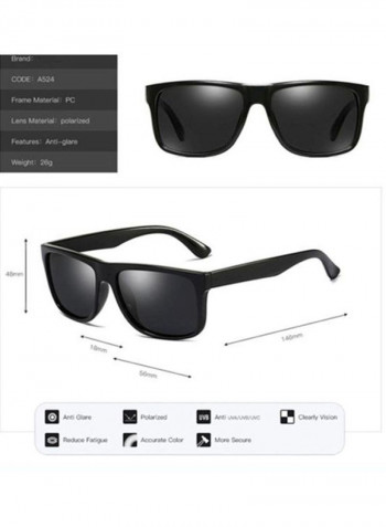 Men's Wayfarer Sunglasses - Lens Size: 56 mm