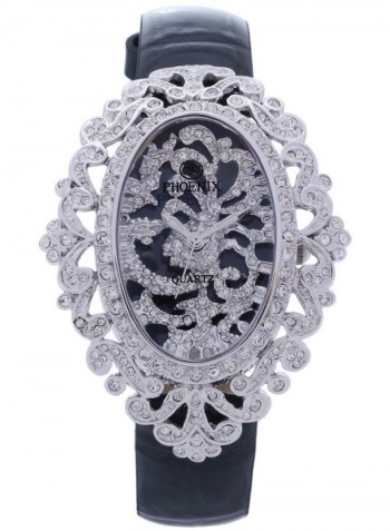 Women's 22K Gold Plated With Crystal Analog Watch P-21700