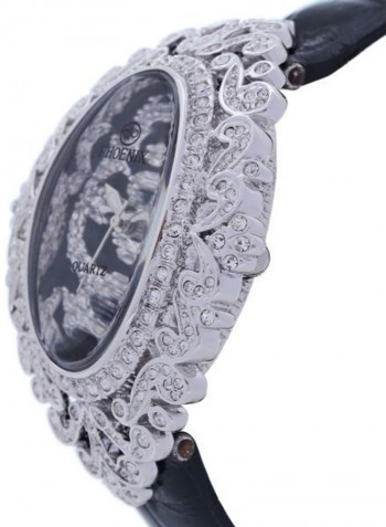 Women's 22K Gold Plated With Crystal Analog Watch P-21700