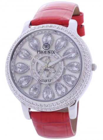 Women's 22K Gold Plated With Crystal Analog Watch P-21705