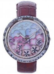 Women's 22K Gold Plated With Crystal Analog Watch P-21757