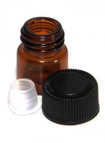 12-Piece Glass Flask Bottle Set Brown/Black